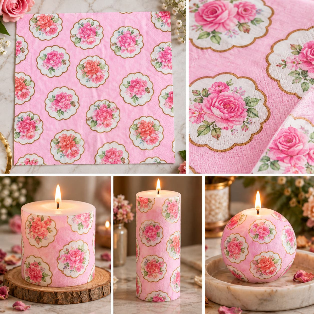 Decoupage Tissue Paper  (12 Pc)
