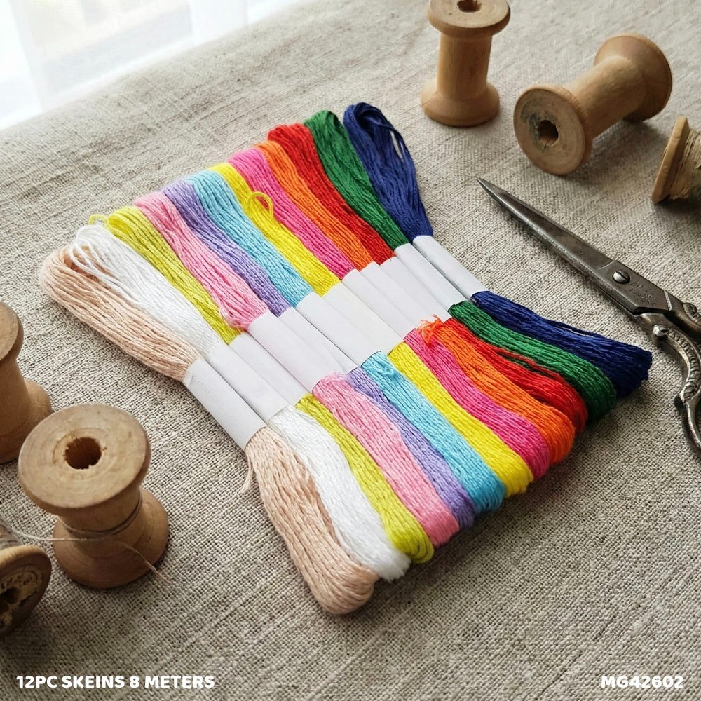 Thread Skeins (12 Pc, 8 Meters)