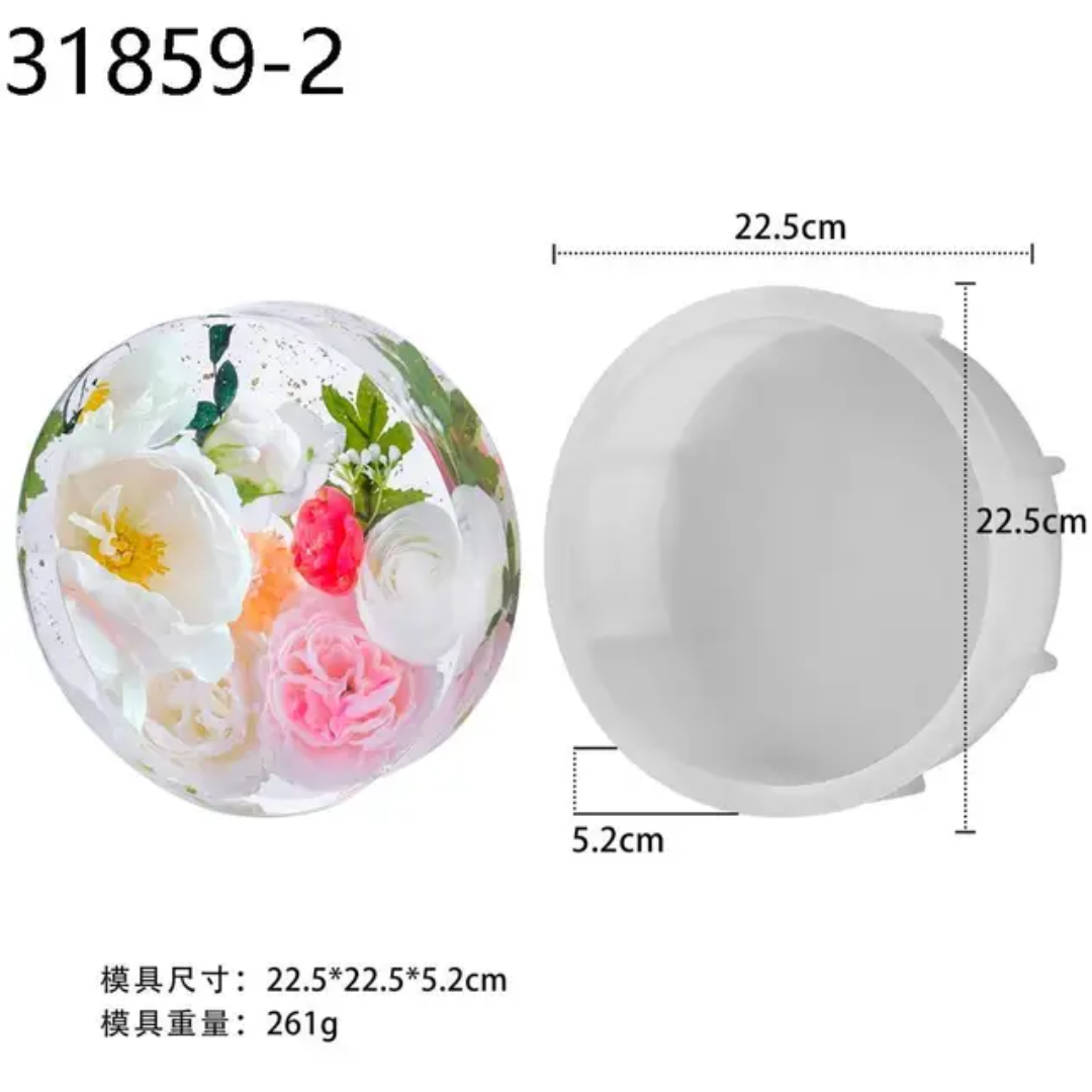 8" inch Silicon Round Deep Casting Mould