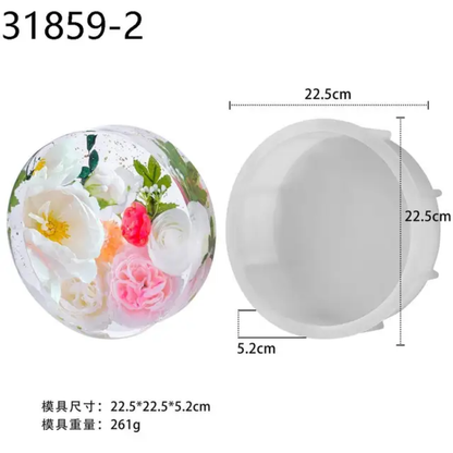 8" inch Silicon Round Deep Casting Mould