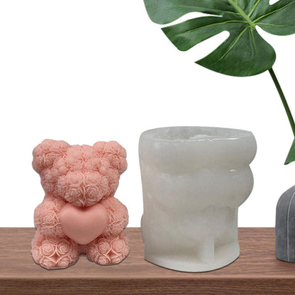 Rose Teddy Heart Mould (1 pc)