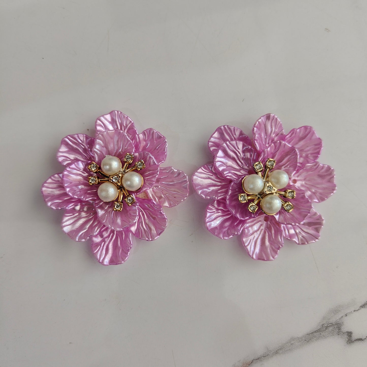 3D Artificial Brooch Flower (2pc)