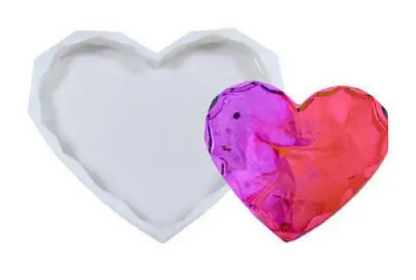 Diamond Heart Silicone Mould (5 Inch ,12 MM)