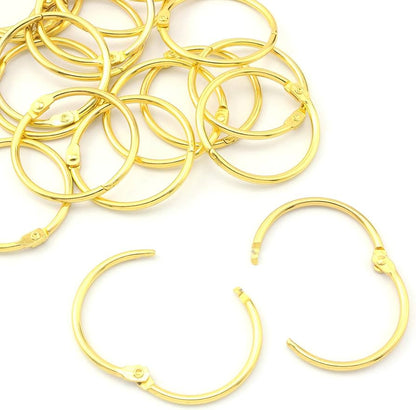 Book Binding Golden Ring (38mm , 7 pc)