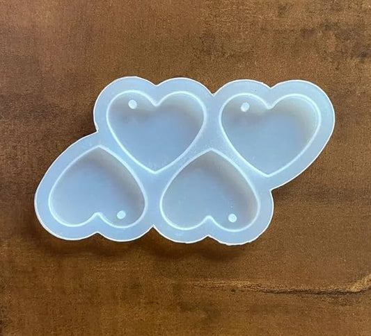 4 In 1 Heart Keychain & Pendant Mould ( 1 Pc)