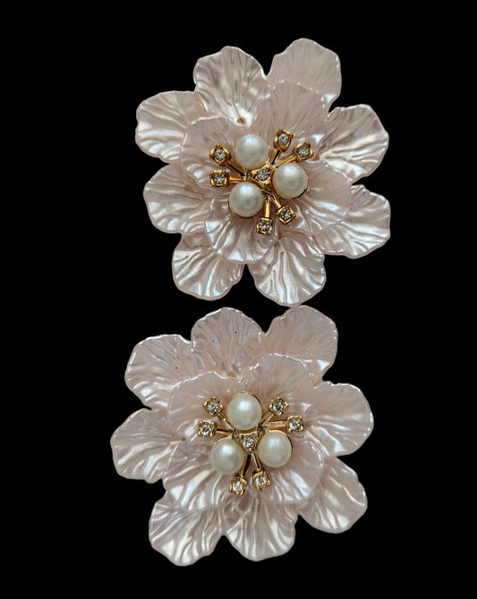 3D Artificial Brooch Flower (2pc)