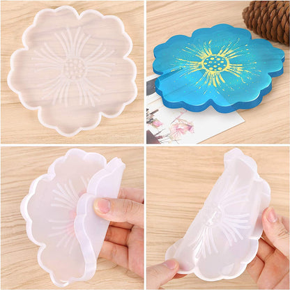 Plain Flower Coaster (6mm , 5")