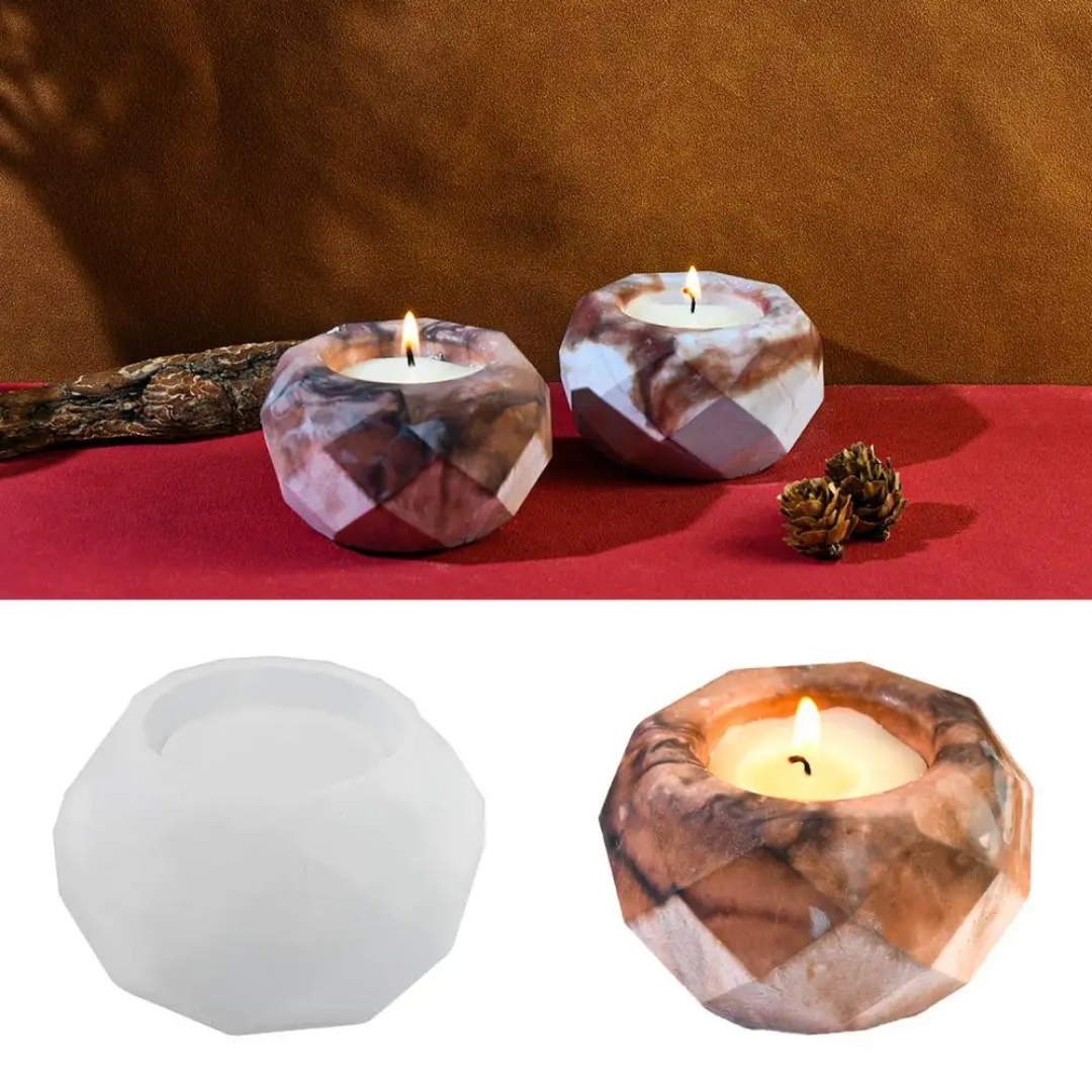 Diamond Round Tea Light Holder