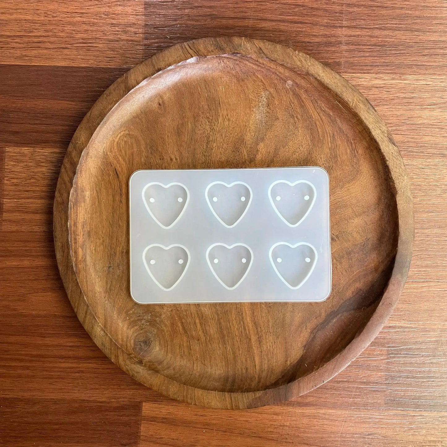 6 Cavity Heart Shape Rakhi Mould (1 pc)