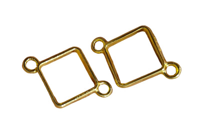 Square Rakhi Bezel Golden (5 Pc)