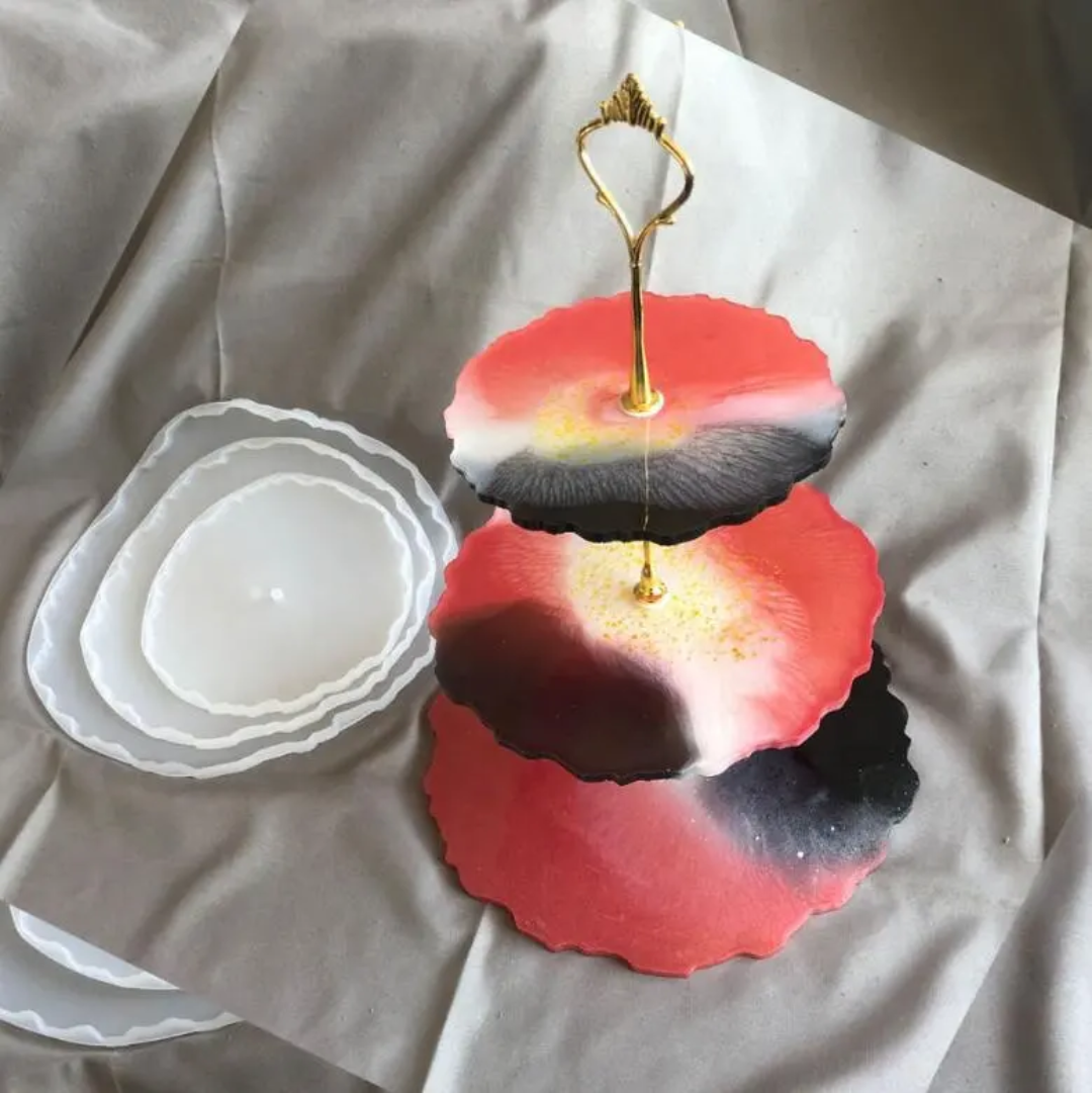 Silver Metal Cake Tier Fitting