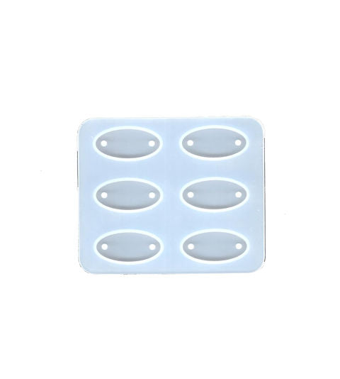 6 Cavity Oval Rakhi Mould (1 pc)