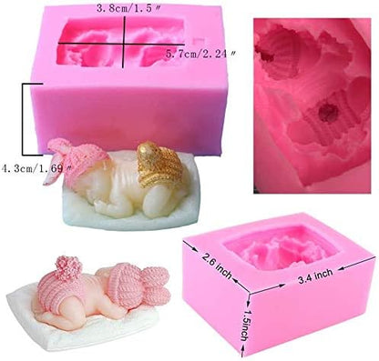 Sleeping Baby Candle Making Mould