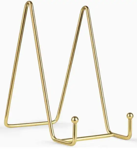 Frame Holder Display Stand Iron Gold 6 Inch