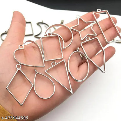 Pendant & Earing Bezels Silver (10 pcs)