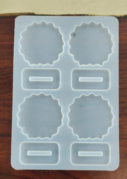 Agate Frame Mould (1 pc , 4 Cavity)