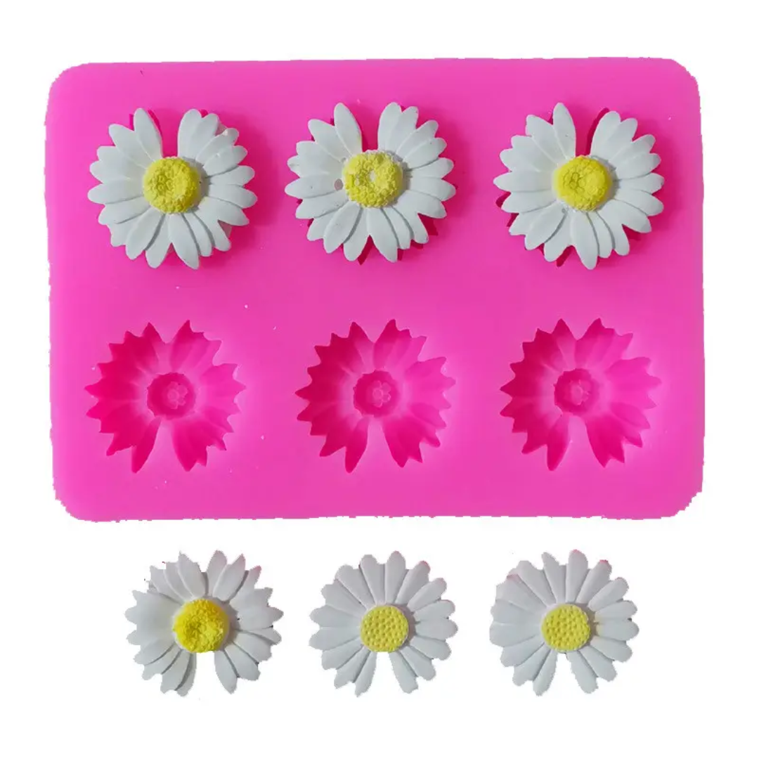 6 Cavity Flower Mould