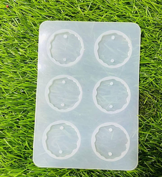 Round Rakhi Mould (6 Cavity, 1 pc)