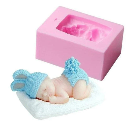 Sleeping Baby Candle Making Mould