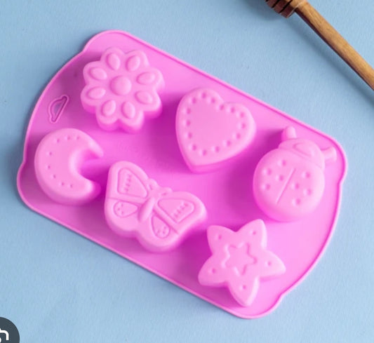 6 Cavity Cute Shape Mould (1 Pc)