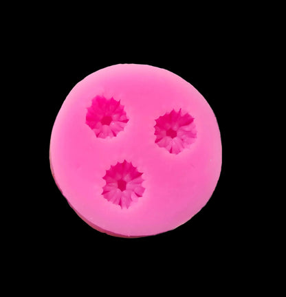 3 Cavity Flower Mould