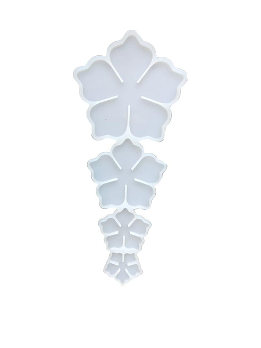 3D 4 Flower Mould