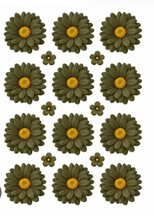 Daisy Flower UV DTF Sticker (2 pc)