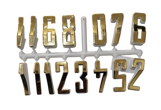 2" Golden Plastic Clock Number
