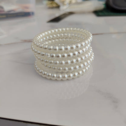 White Moti Ring