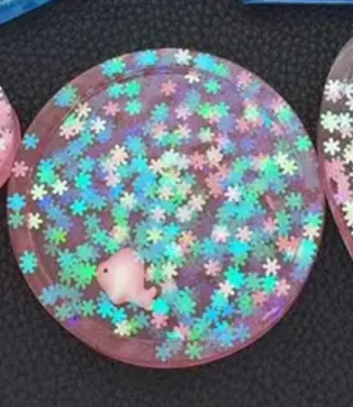 Round Coaster With Border