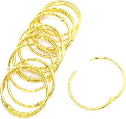Book Binding Golden Ring (38mm , 7 pc)