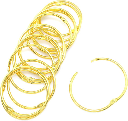 Book Binding Golden Ring (38mm , 7 pc)