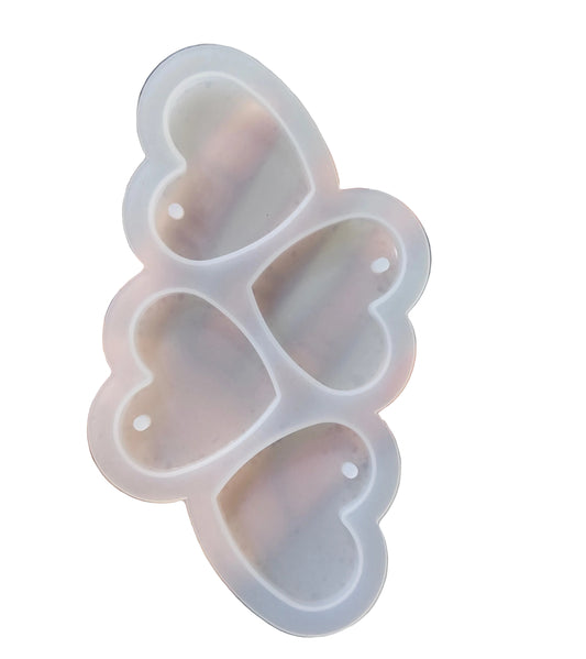 4 In 1 Heart Keychain & Pendant Mould