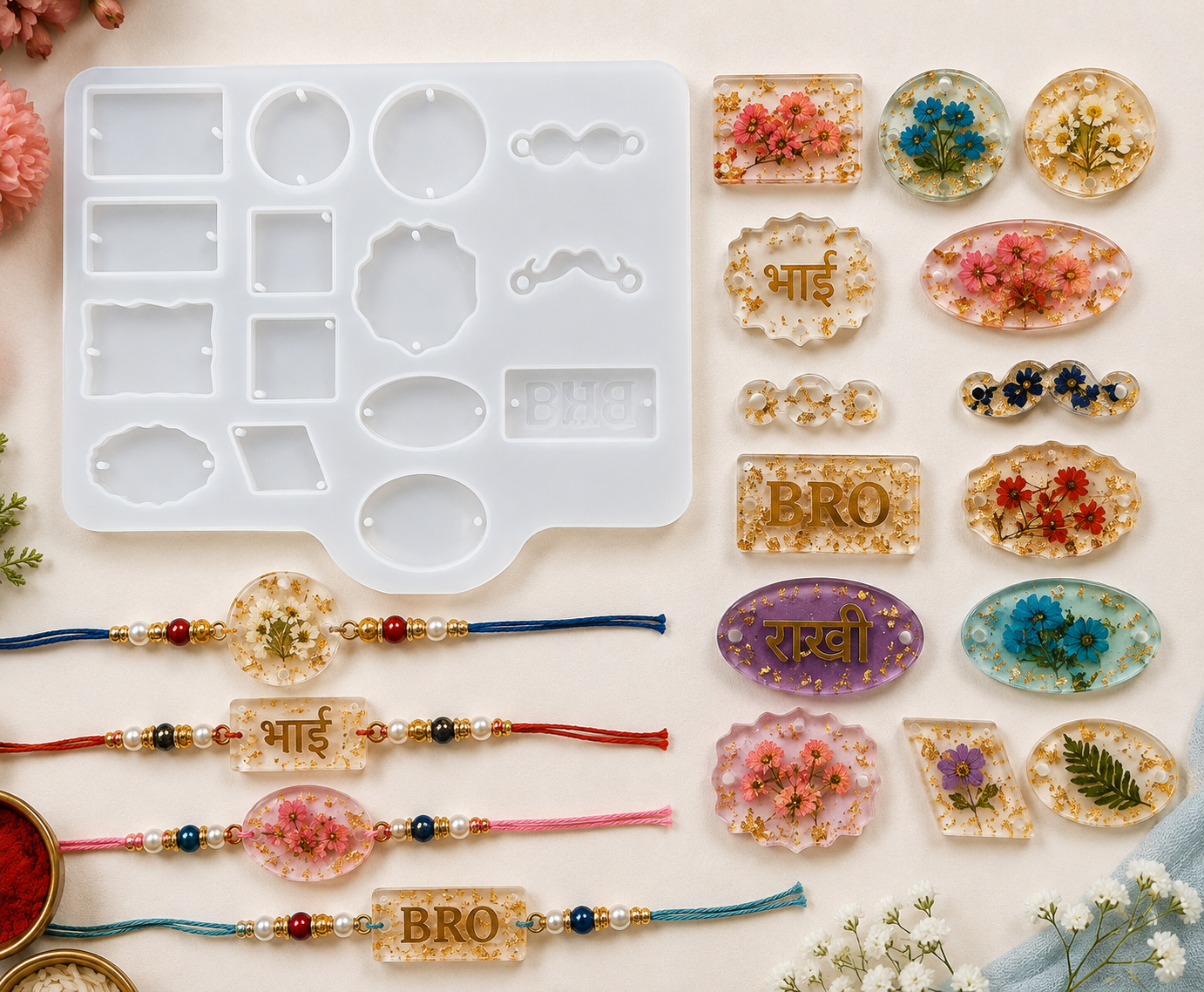 Rakhi Mould 15 Cavity (1 pc)