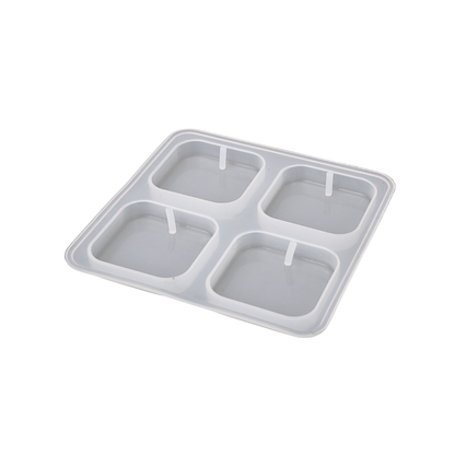 4 Cavity Square Keychain Mould