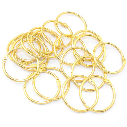Book Binding Golden Ring (38mm , 7 pc)