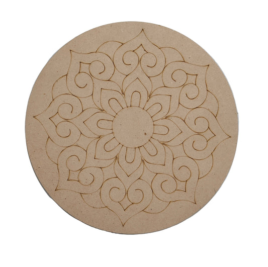 MDF Mandala Engraved