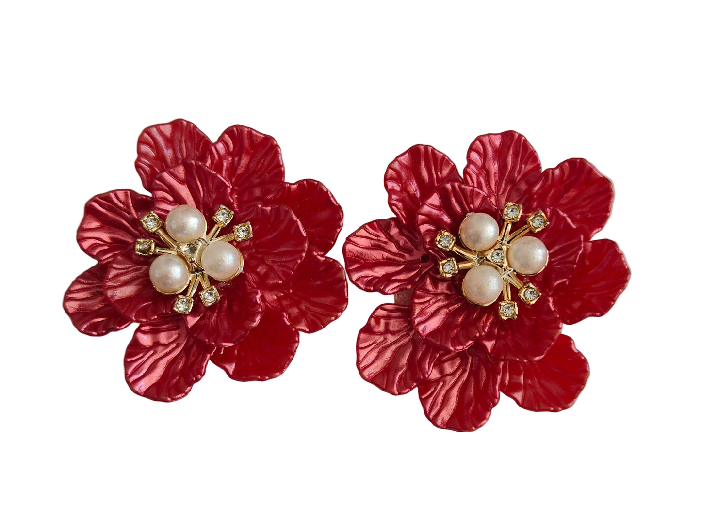 3D Artificial Brooch Flower (2pc)