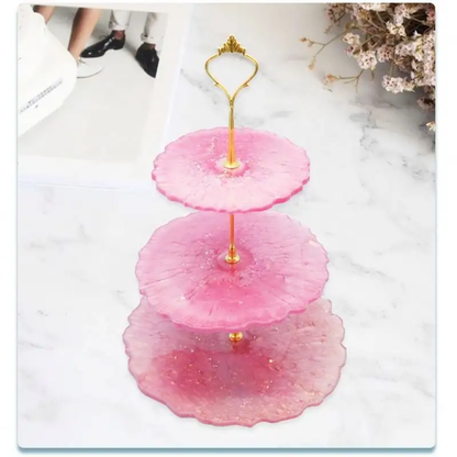 Silver Metal Cake Tier Fitting