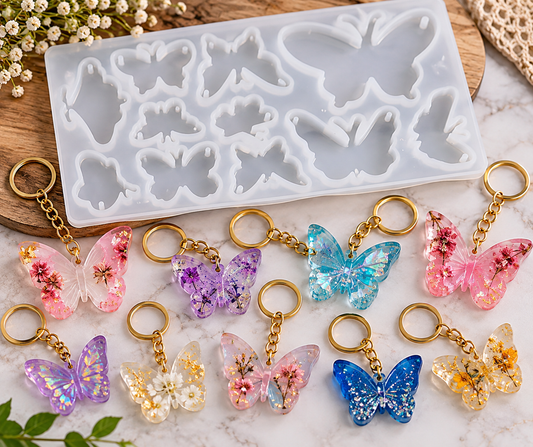 11 Cavity Butterfly Silicone Mould (1 Pc)