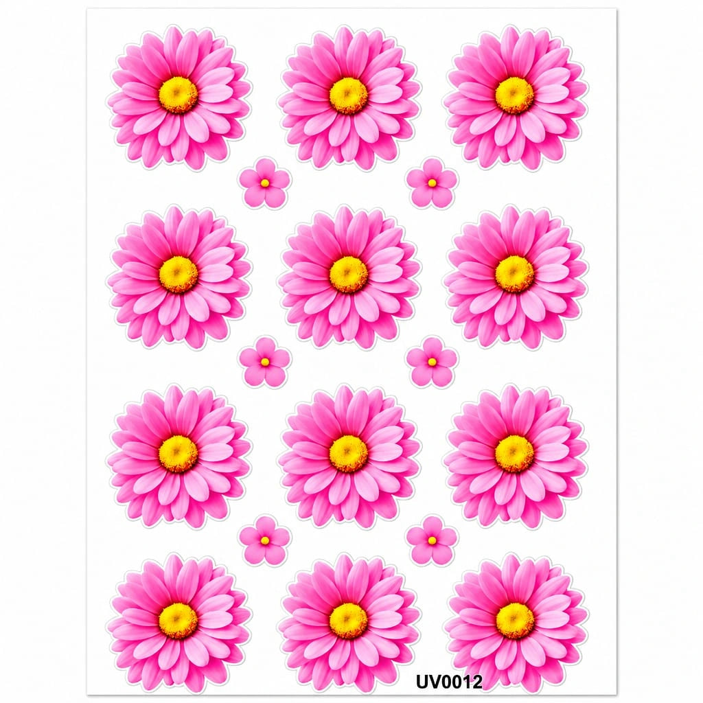 Daisy Flower UV DTF Sticker (2 pc)