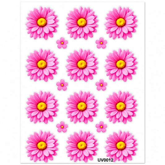 Daisy Flower UV DTF Sticker (2 pc)