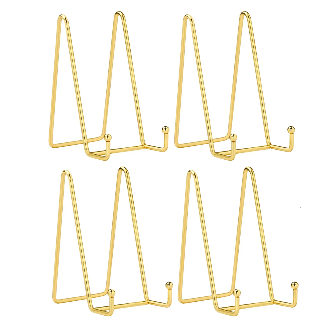 Frame Holder Display Stand Iron Gold 6 Inch