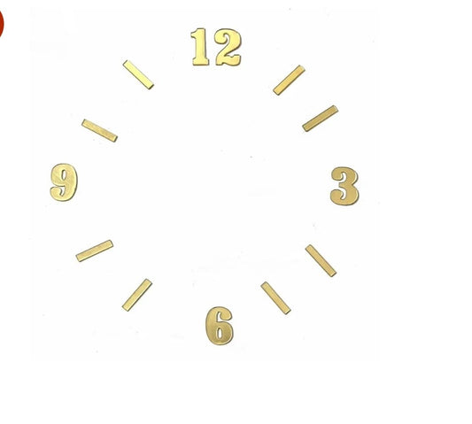 Golden English Number+ Strips (1 Inch )