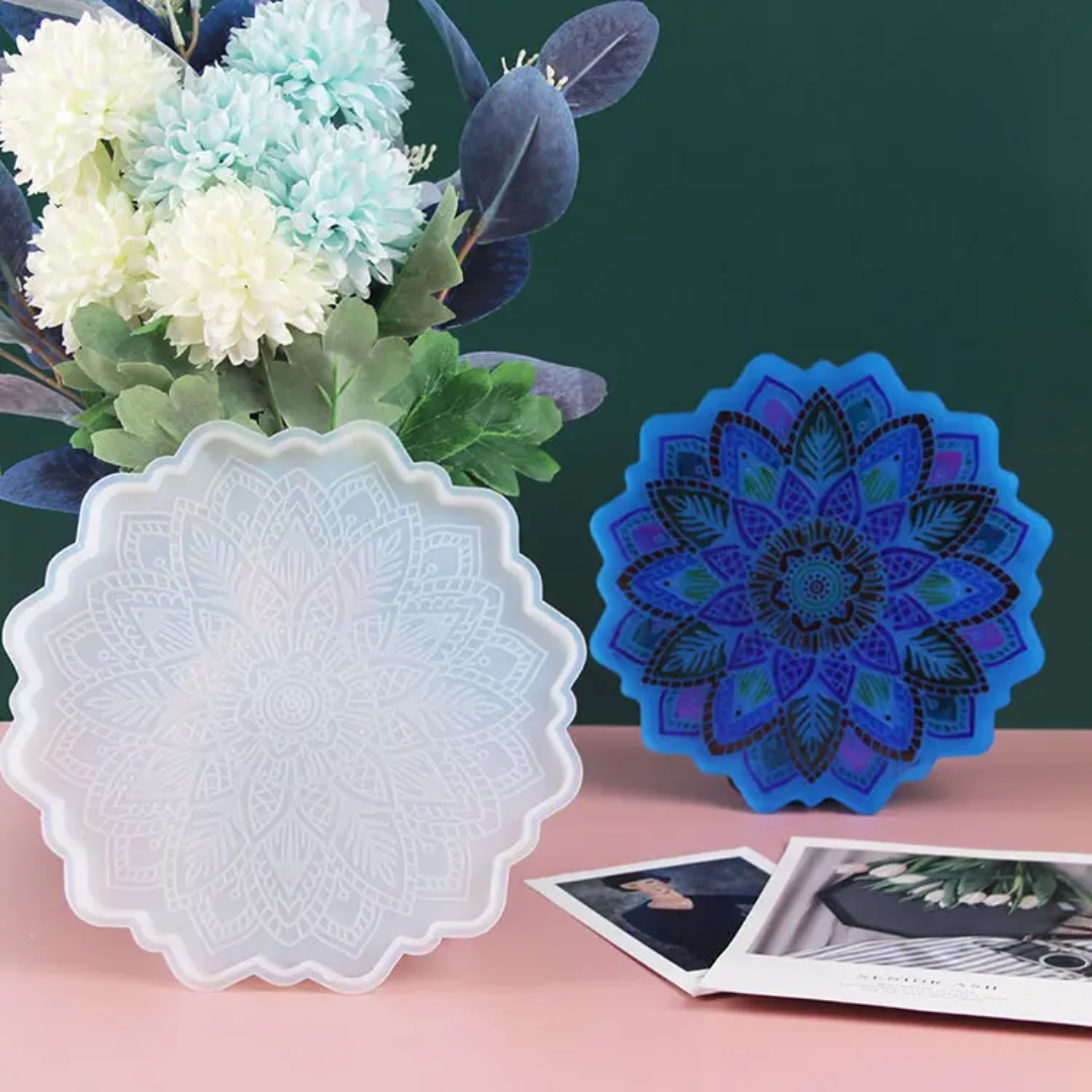 Mandala Coaster Mould (4.5 Inch)