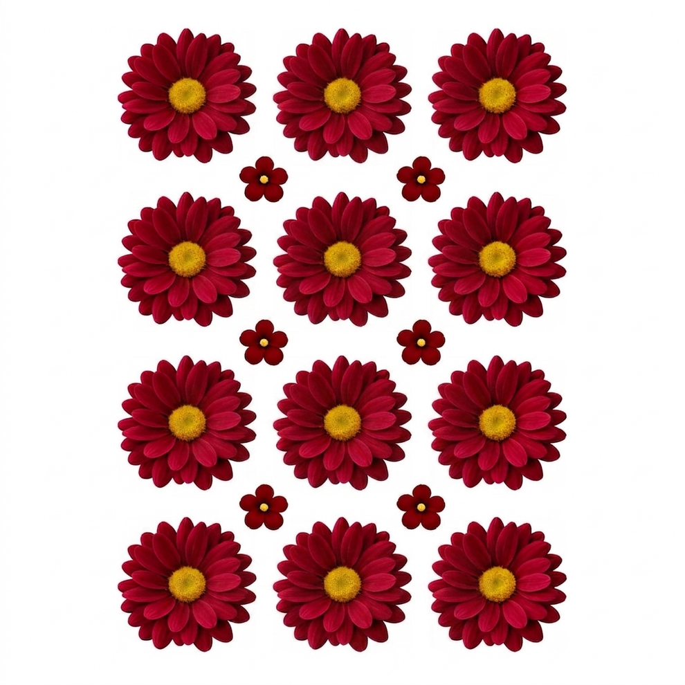 Daisy Flower UV DTF Sticker ( 2 pc )