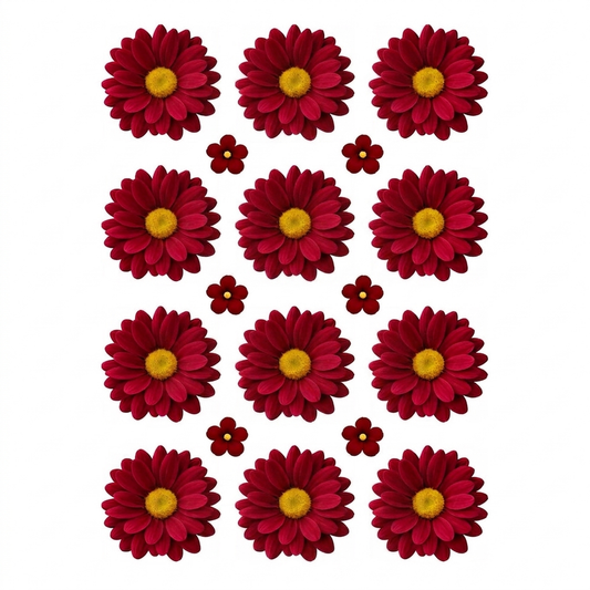 Daisy Flower UV DTF Sticker ( 2 pc )