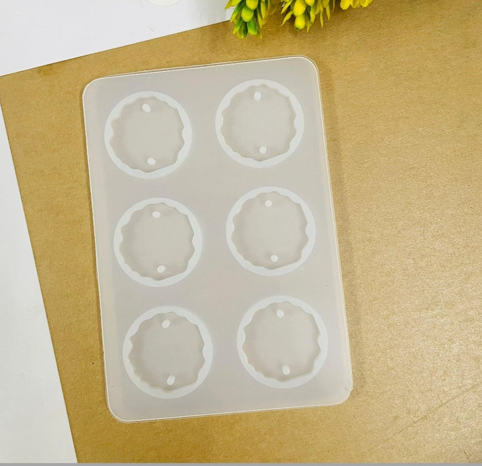 Round Rakhi Mould (6 Cavity, 1 pc)