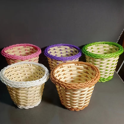 Wicker Decoration Basket Round