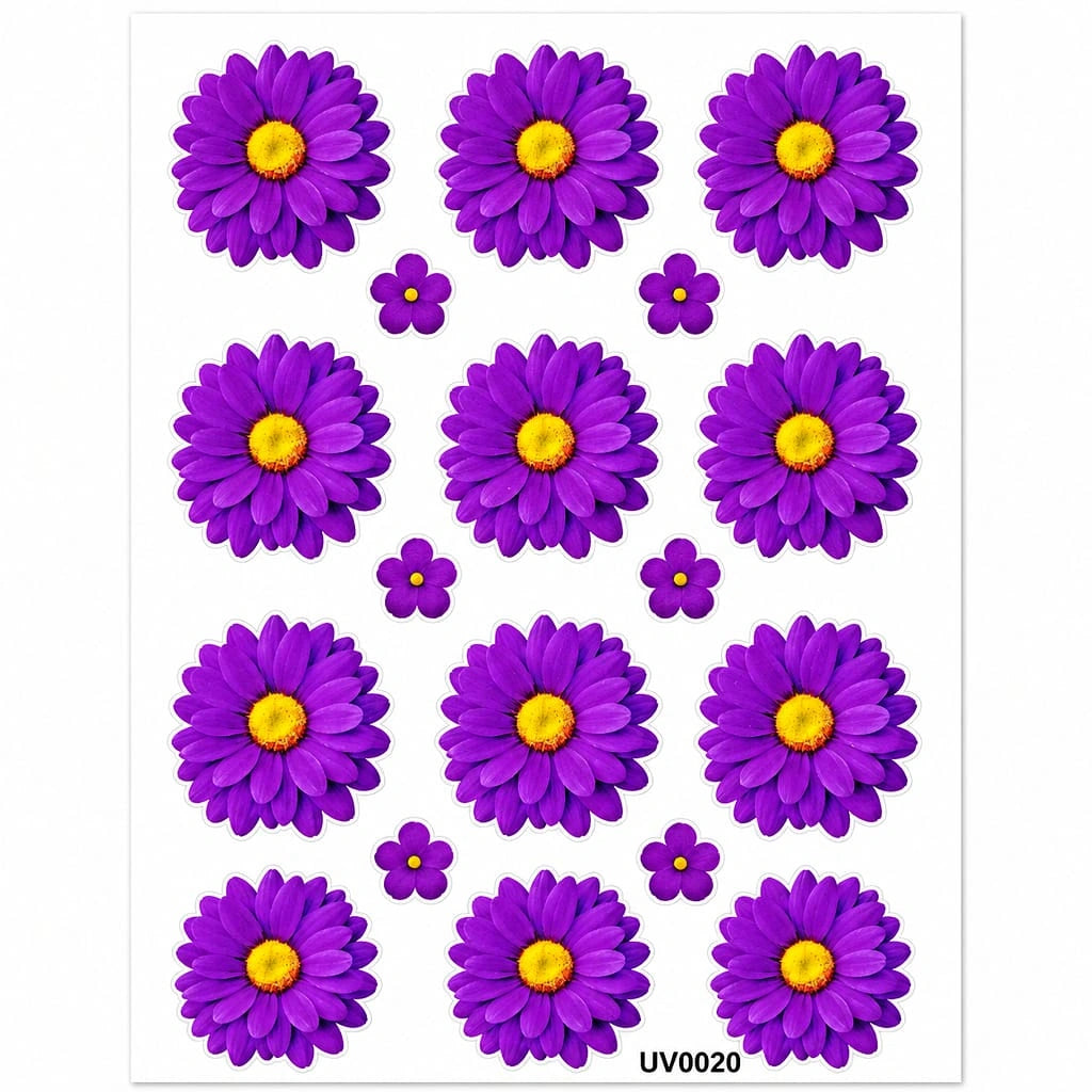 Daisy Flower UV DTF Sticker (2 pc)